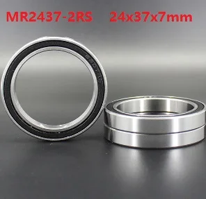 

10pcs/50pcs MR2437-2RS MR2437RS MR2437 2RS 24x37x7mm Deep Groove Ball Bearing bicycle bottom bracket bearing 24*37*7mm