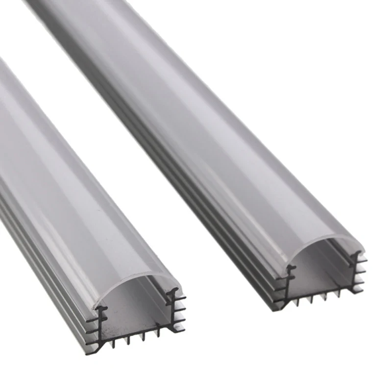 10 Chiếc * 30Cm/50Cm Nhà Máy Bán Buôn Led Nhôm Đùn LED Cứng Cứng Nhắc Dây Đèn LED Thanh Ánh Sáng kệ Nhôm Có Nắp Và Giá Đỡ