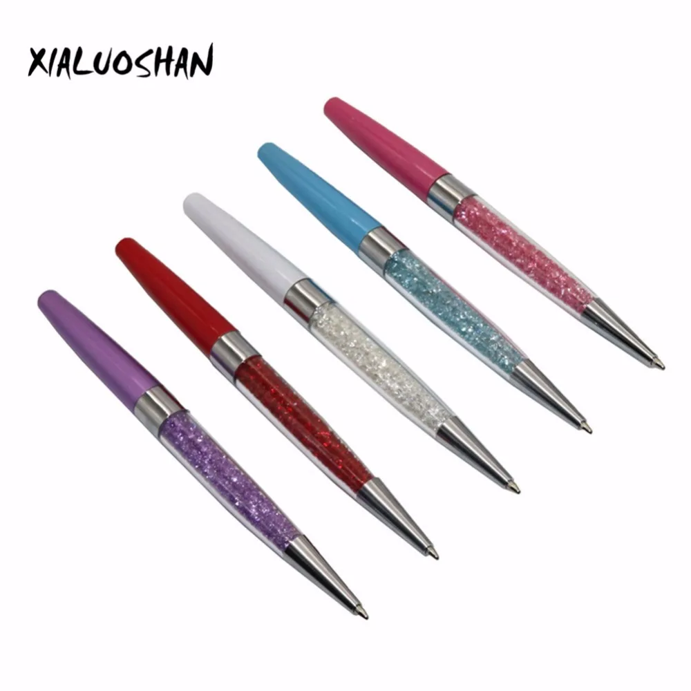 

30 Pcs/lot Kawaii Crystal Ball Pens Ballpen Fashion Black Ink Diamond Ballpoint Pens Gift Pens For Office School Stationery