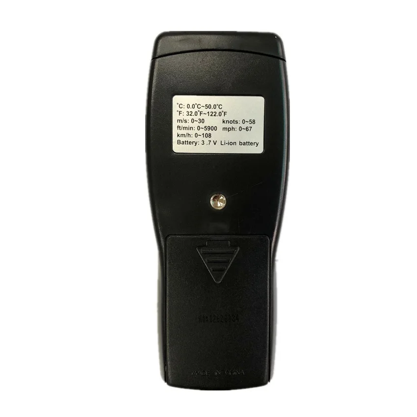 Thermo-anémomètre à fil chaud AR866A 0-30 M/S, testeur de débit d'air, indicateur de vitesse du vent à film chaud avec USB