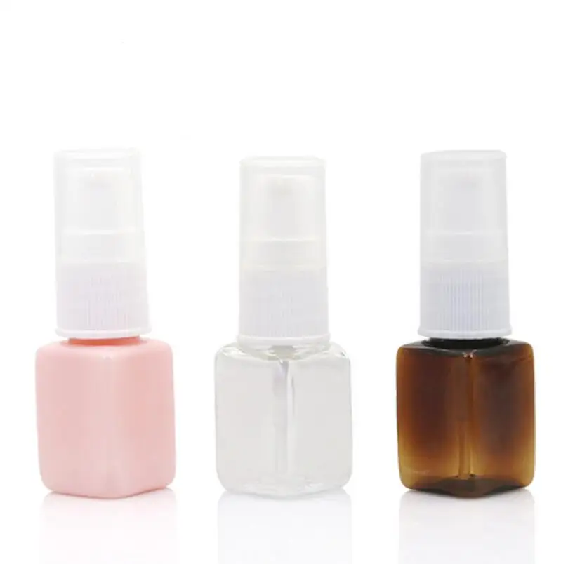 

2017 New 500pcs 10ml Refillable Plastic Perfume Make Up Transparent Small Empty Spray Bottle