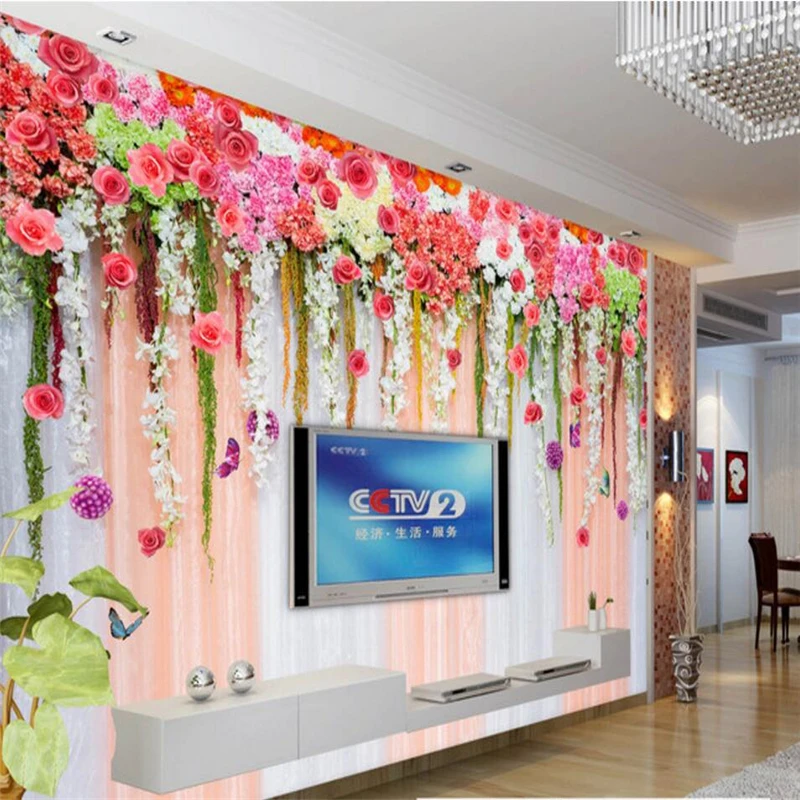 

Beibehang 3d wallpaper Modern fashion decoration wallpaper 3d living room decoration bedroom wedding background photo wallpaper