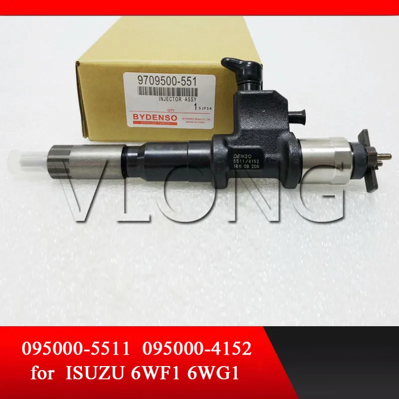 Genuine New Fuel Injectors 095000-5510 095000-5511 095000-5512 095000-5516 8-97603415-0 Isuzu 6WF1 6WG1 6UZ1 Injector Nozzles