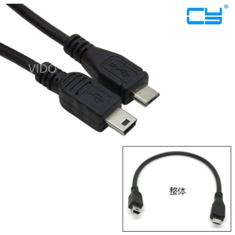 

Mini-usb USB 2.0 mini usb 5pin to micro usb 2.0 Micro-USB 5 pin connector Cable 30cm 1ft