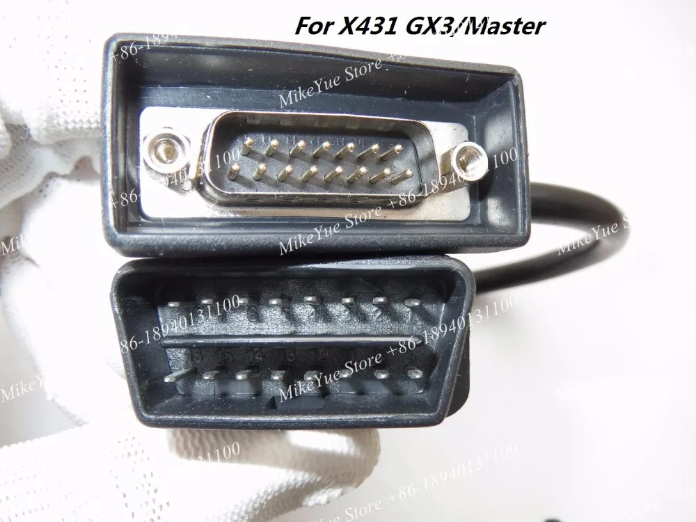 100% Original for LAUNCH X431 for NISSAN  -14+16 pin for GX3 Master OBDII for NISSAN -14+16 Adaptor X431 OBD II Connector