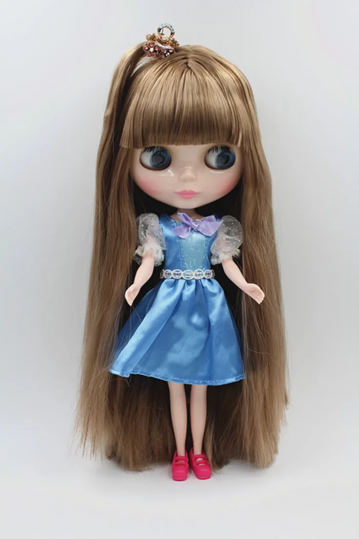

Кукла Blygirl с коричневыми волосами, кукла-боди, модная, может изменить макияж