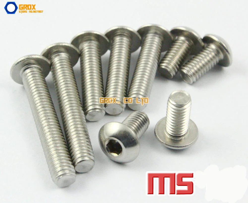 

M5 304 Шестигранная головка из нержавеющей стали, болт с шестигранной головкой