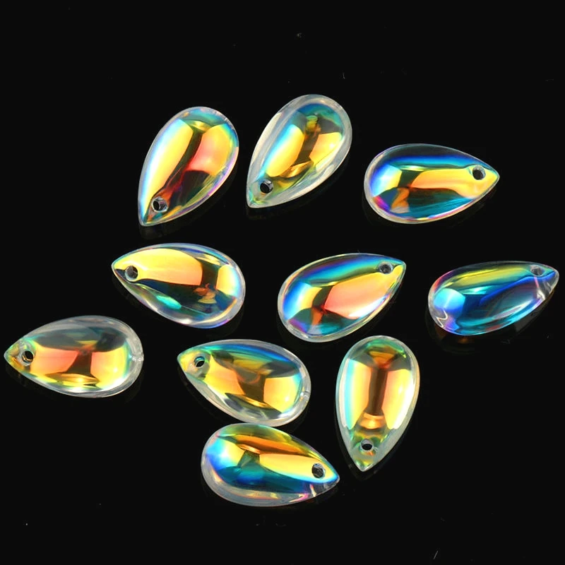 Super shiny 8x14mm drop shape crystal beads Austria glass drop beads Spacer beads for Jewelry DIY  jewelry accessories 10pcs/lot