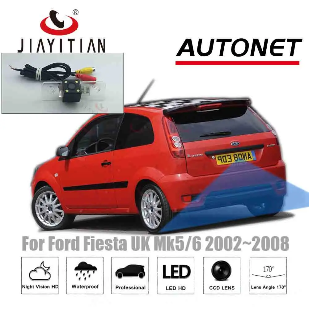 JIAYITIAN-cámara de visión trasera para Ford Fiesta ST Classic, para I kon 2002 ~ 2008 CCD, visión nocturna, cámara de respaldo para matrícula