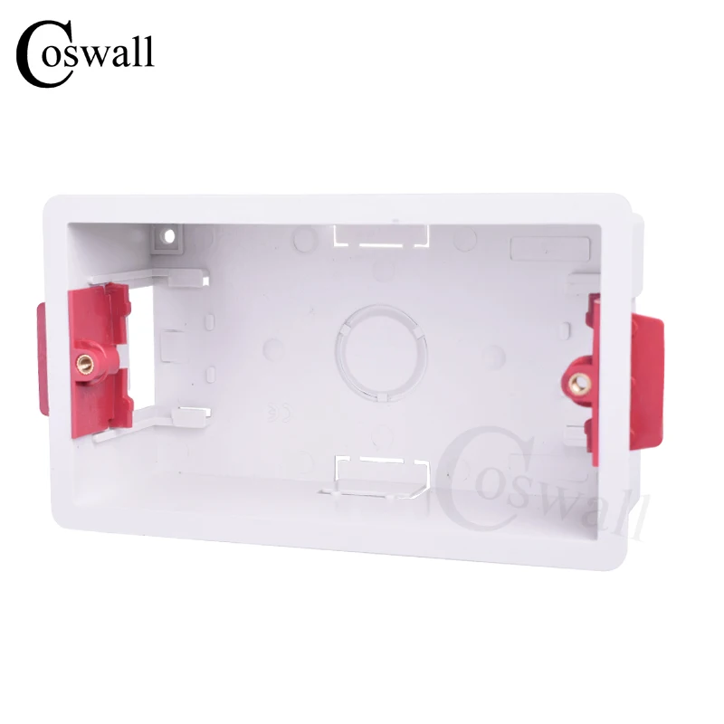 Coswall 146 Type Dry Lining Box For Gypsum Board Plasterboad Drywall 47mm / 34mm  Depth Wall Switch BOX Wall Socket Cassette