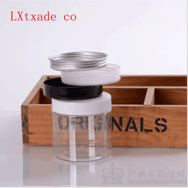 

200ml New Style Clear Lucency Plastic Empty Jar Bottle Originales Refillable Cosmetic Cream jars Bath Salt honey Packaging jar