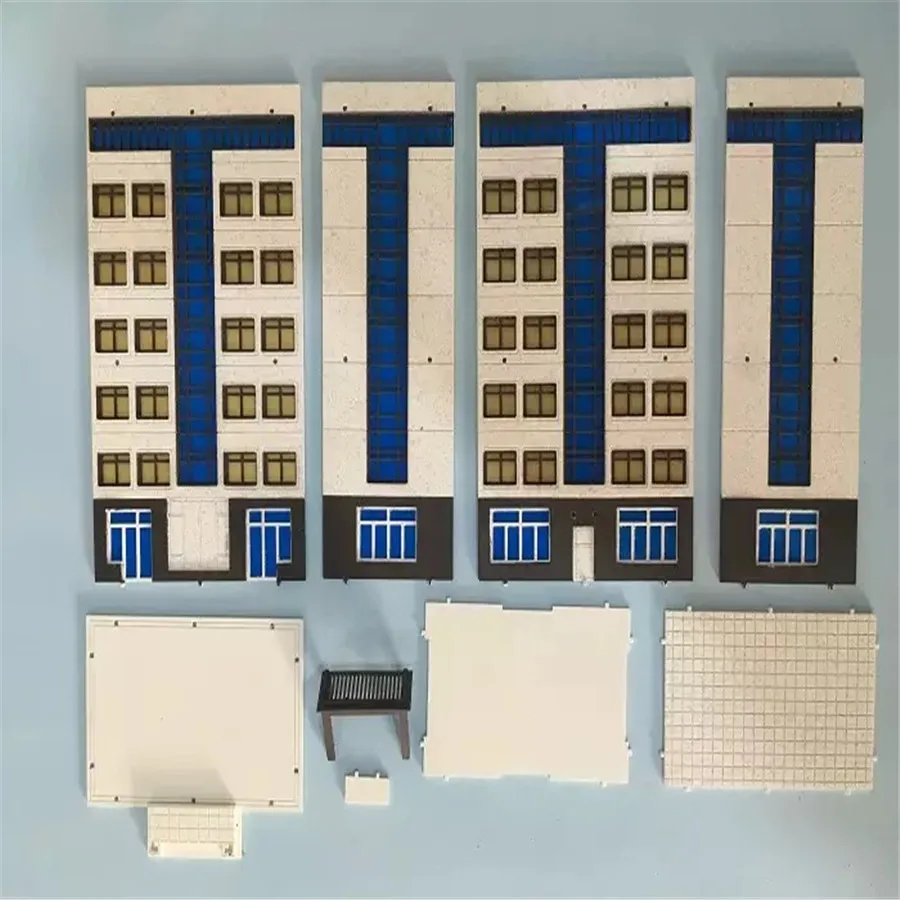 N 1/150 scala città edificio modello scena moderna assemblaggio in plastica per Diorama