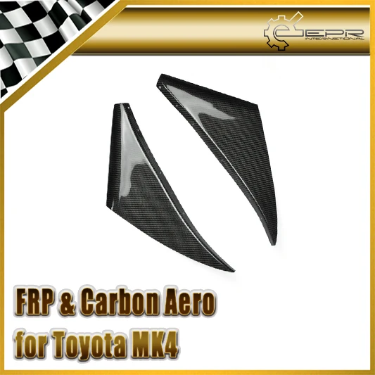 Car-styling For Toyota MK4 Supra Carbon Fiber Front Bumper Canard In Stock