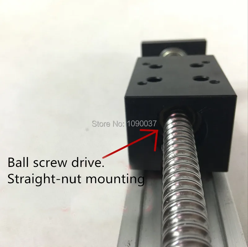 High Precision CNC SGX 1605 Ballscrew Sliding Table effective stroke 100mm+1pc nema 23 stepper motor XYZ axis Linear motion