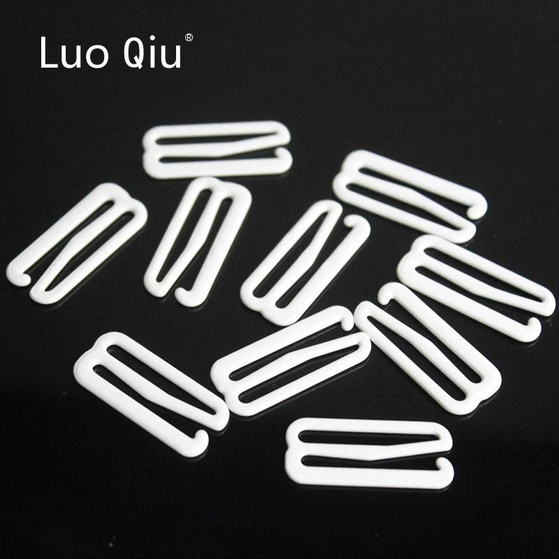 Luo Qiu 25 мм высококачественные металлические зажимы с белым покрытием типа 9 для регулировки нижнего белья 50 шт./лот