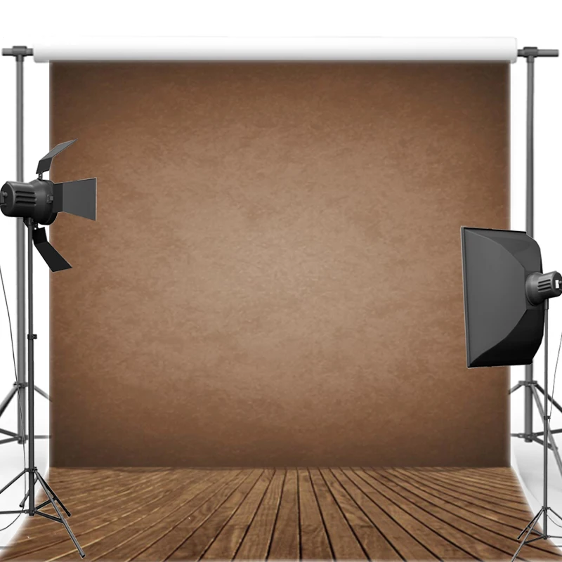 Chocolate Dark Brown Wood photo backdrop polyester or Vinyl cloth High quality Computer print wall  Photography Backgrounds