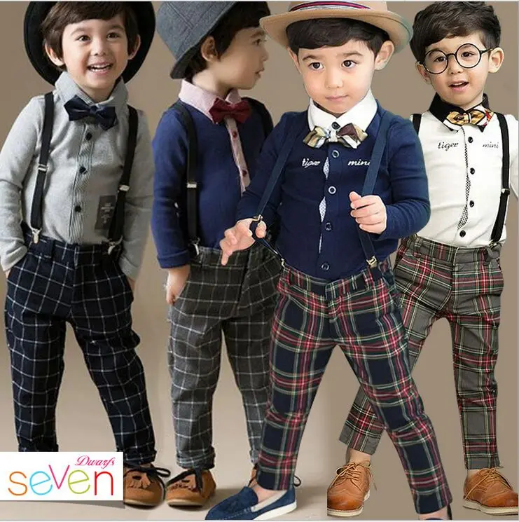 Special Offer~Fashionable England Style Cotton Boy's Wedding Party Suit/Boy's Attrie+free Bowtie & Strap 929A