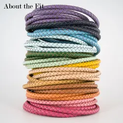 5mm Side Natural BOLO Genuine Braided Real Leather Cords Handcraft Home Decoration Beading Jewelry Accessories Lacing Woven Rope