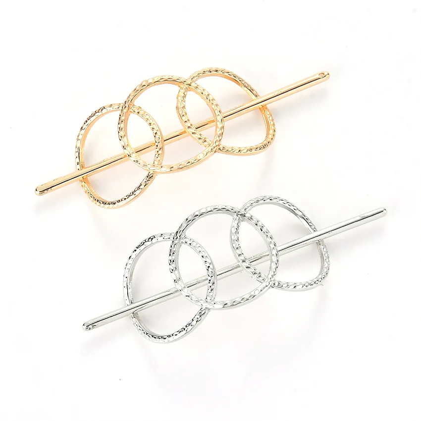 12pcs/lot outlet fashion hair accessories in Europe and the minimalist hollow geometry more hair round metal dish hair clip