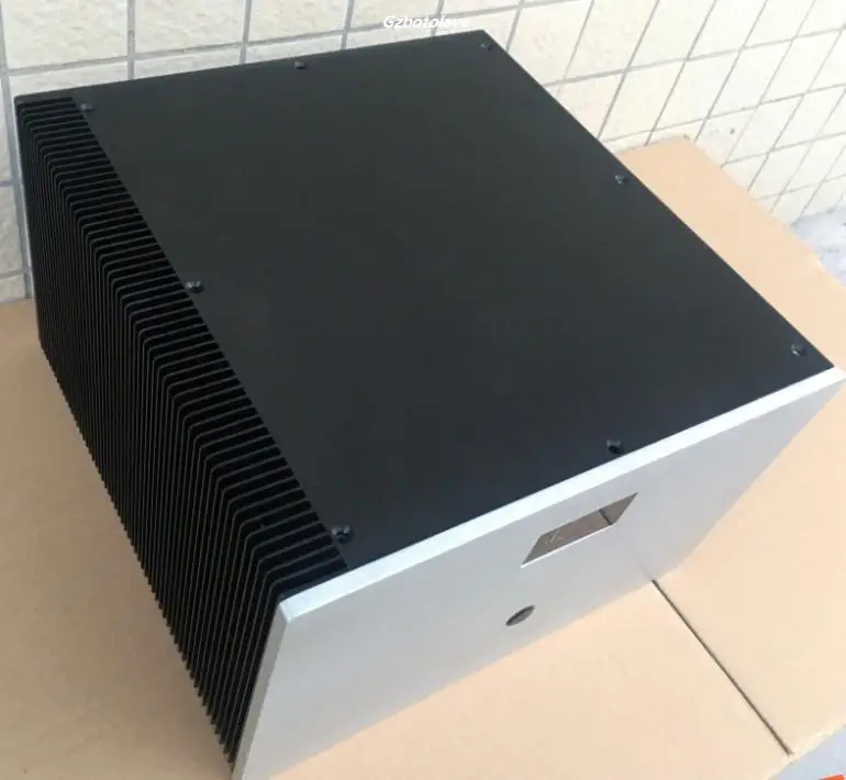 مكبر صوت أحادي من الفئة A باستخدام الحاسب الآلي صندوق مضخم هيكل من الألومنيوم مع مبدد حراري 320 مللي متر * 200 مللي متر * 311 مللي متر