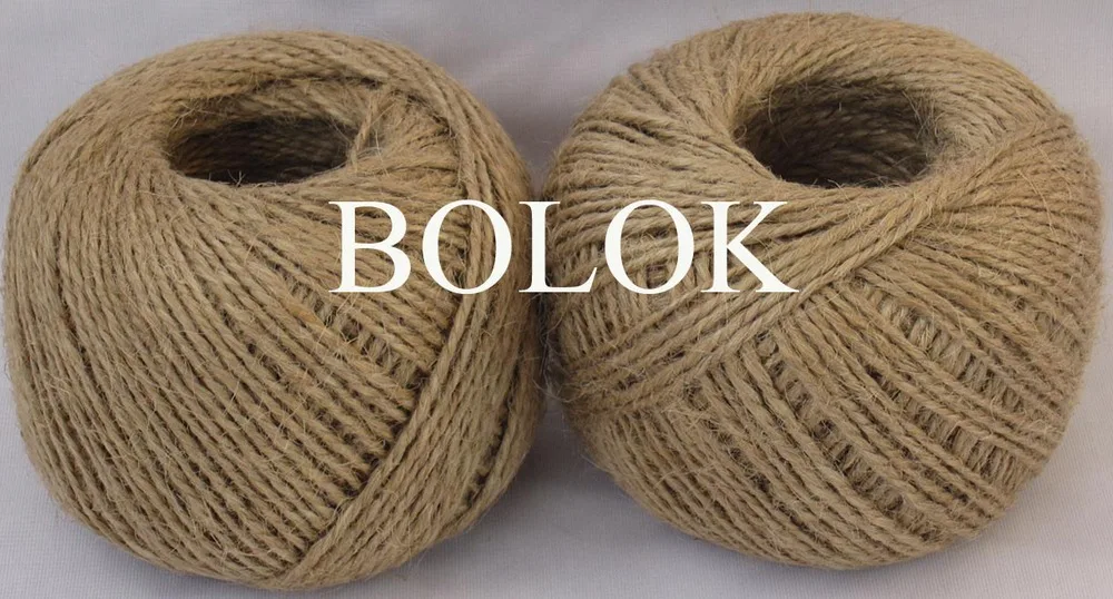 8pcs/lot Natural jute twine (1.5-2mm)110yards/ball (2 ply twisted)  jute packinng rope string cords by free shipping