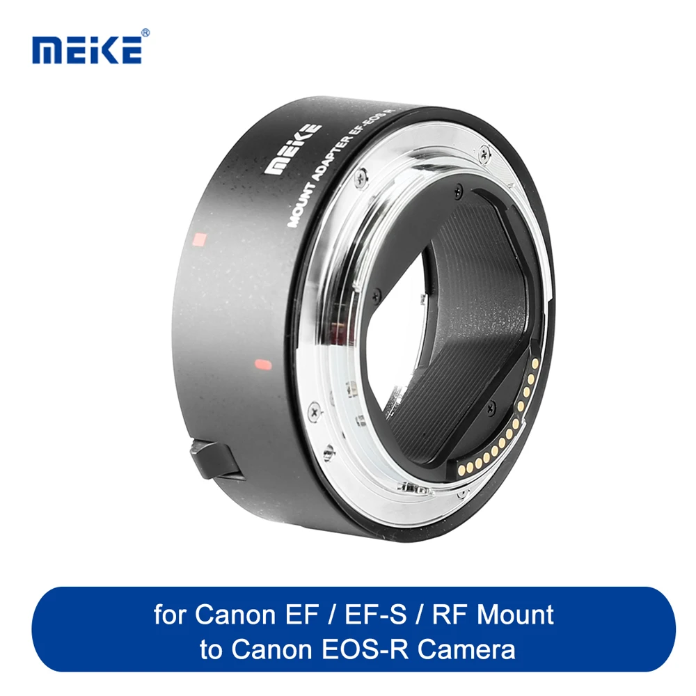 

Адаптер Meke для крепления объектива с автофокусом, адаптер для объектива Canon EF/MK-EFTR-A/RF/EF-S/приблизительное Крепление объектива к камере Canon EOS-R