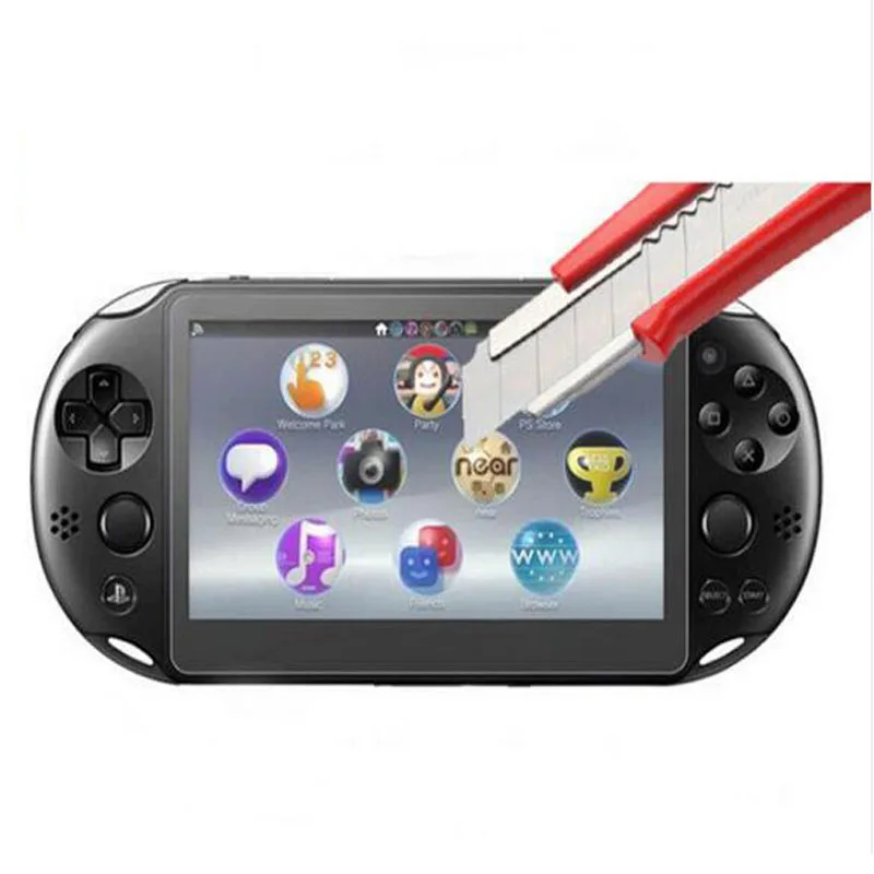 Tempered Glass Clear Full Front Screen Protector Cover Protective Film Guard for Sony PlayStation Psvita PS Vita PSV 1000 2000