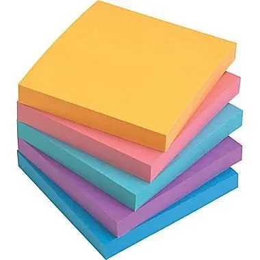 2Pcs Multi Colors Choose 7.6x7.6cm Sticky Notes Posted Self-Adhesive Paper Notes Facilitated Stickers Notepads