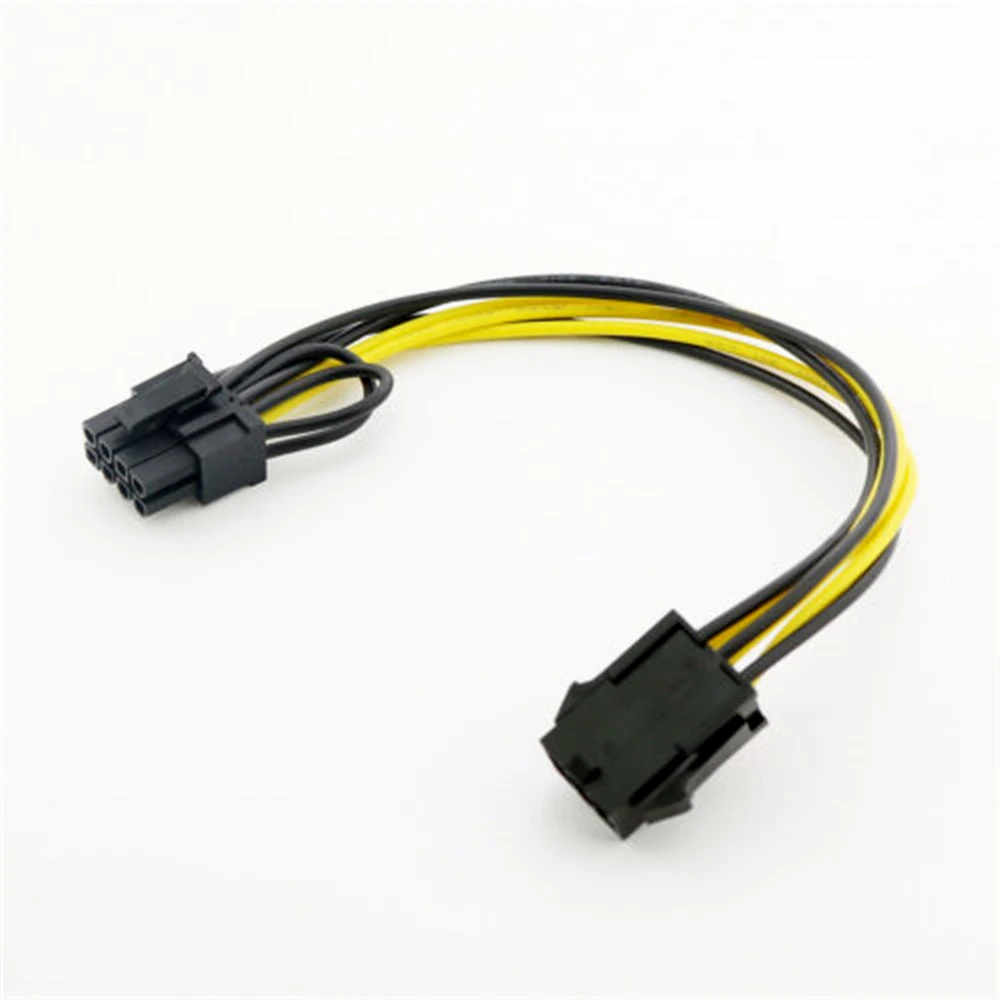1 قطعة PCI-e 6 دبوس إلى 6 + 2 دبوس 8-دبوس محول الطاقة موصل كابل PCI-E PCI اكسبرس الحبل 22 سنتيمتر