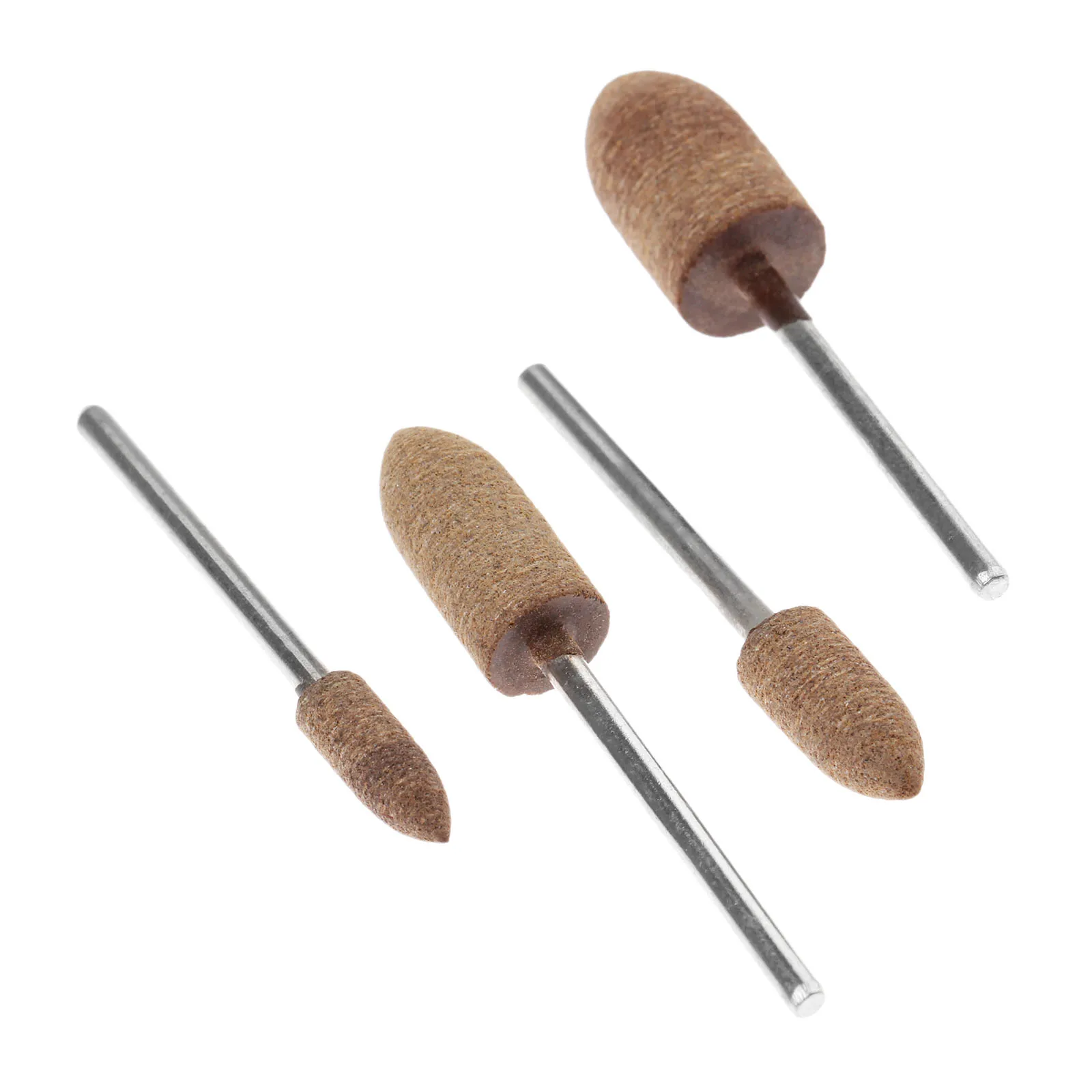 DRELD 4 Phụ Kiện Dremel 5/6/8/10Mm Da Đầu Mài Đánh Bóng ĐỆM PHỒNG Bàn Chải Bánh Xe cho Dụng Cụ Xoay 2.35Mm Vít