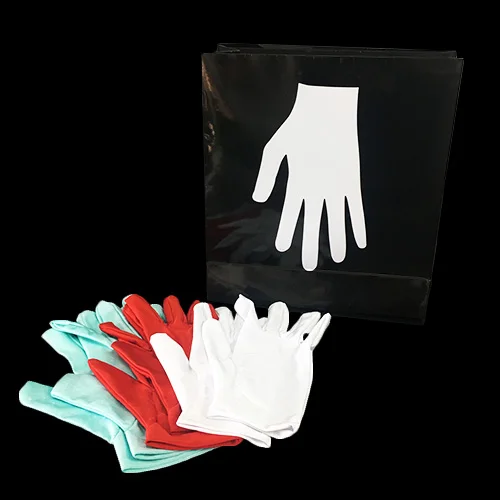 New Changing Color Gloves by Rossy (Pocket Version) Stage Magic Tricks Classic Magic Show Illusions Gimmick Kids Magic Comedy