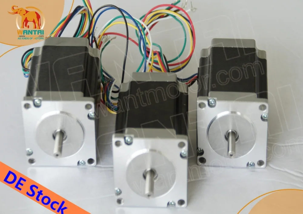 

Hot Sale! Wantai 3PCS Nema23 Stepper Motor 57BYGH627 3.0A 270oz-in 76mm 4-lead CE ROHS ISO CNC Router 3040