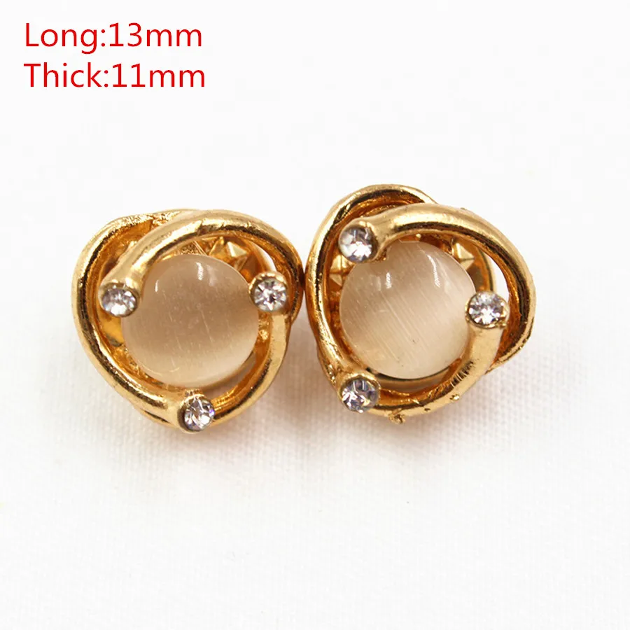 1651830,2pcs/Lot 13mm Rhinestone pearl inlaid metal buttons/brooch flower Clothing accessories Jewelry Accessories diy