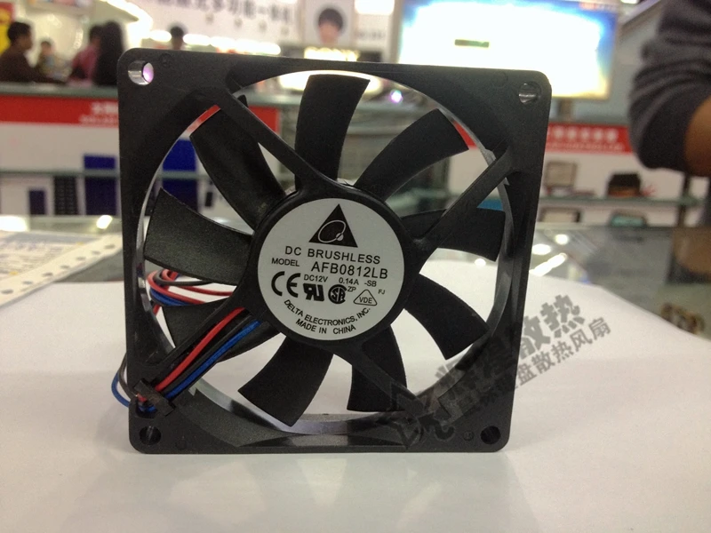 brand new DELTA  AFB0812LB 8CM  8015 12V 0.14A  silence  cooling fan