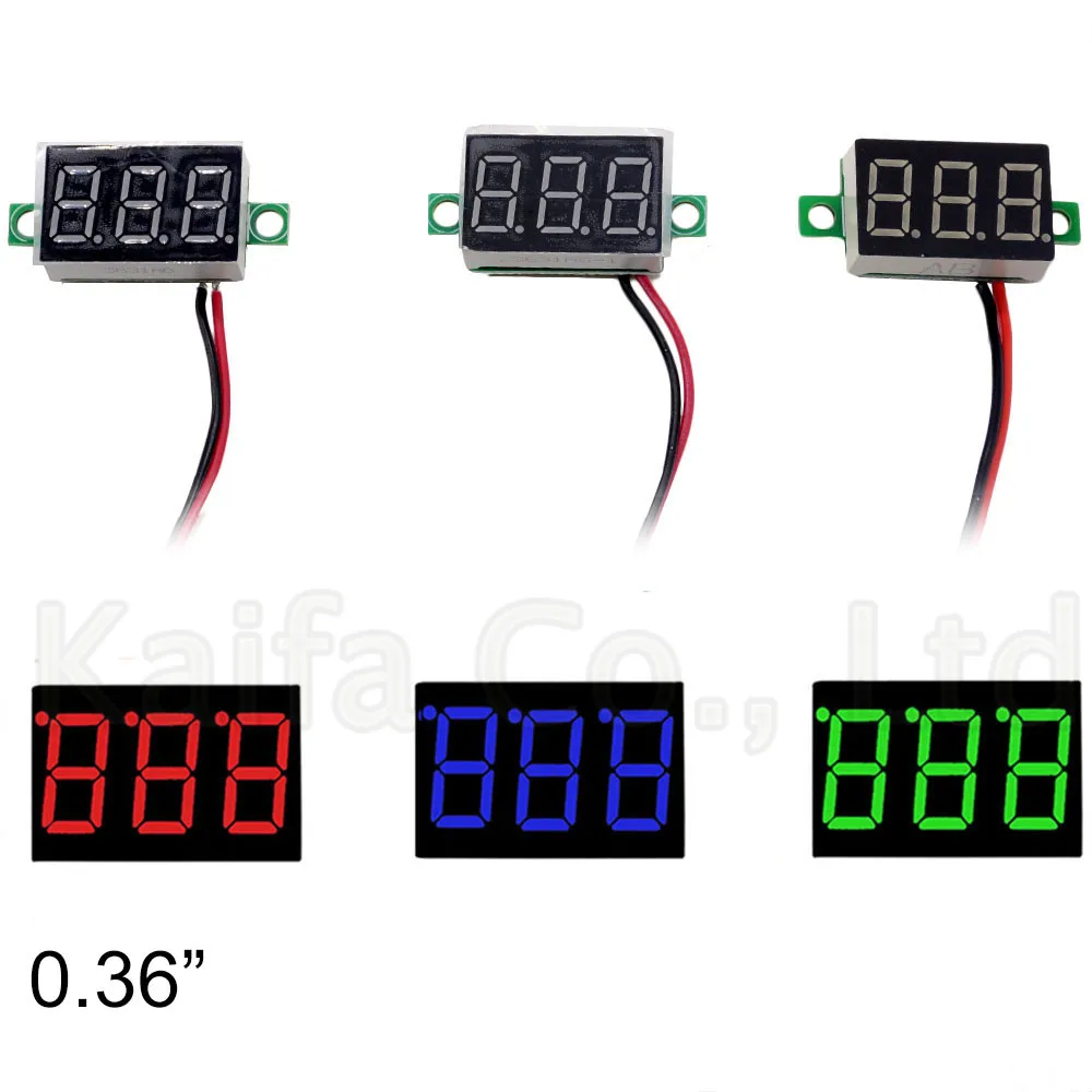 DIY Digitale LED Mini Display Module 0.36 "DC 2.7 v-32 v Voltmeter Spanningstester Panel Meter Gauge voor Motorfiets Auto