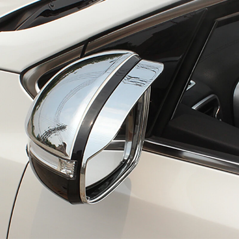 For KIA Sportage 4 QL Kx5 2016 2017 ABS Chrome Car Rearview Mirror Rain Eyebrow Frame Cover Trim styling Auto Accessories 2pcs