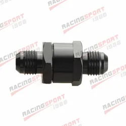 4AN AN4 AN-4 Fuel Non Return One Way Check Valve Petrol Diesel Aluminium Black