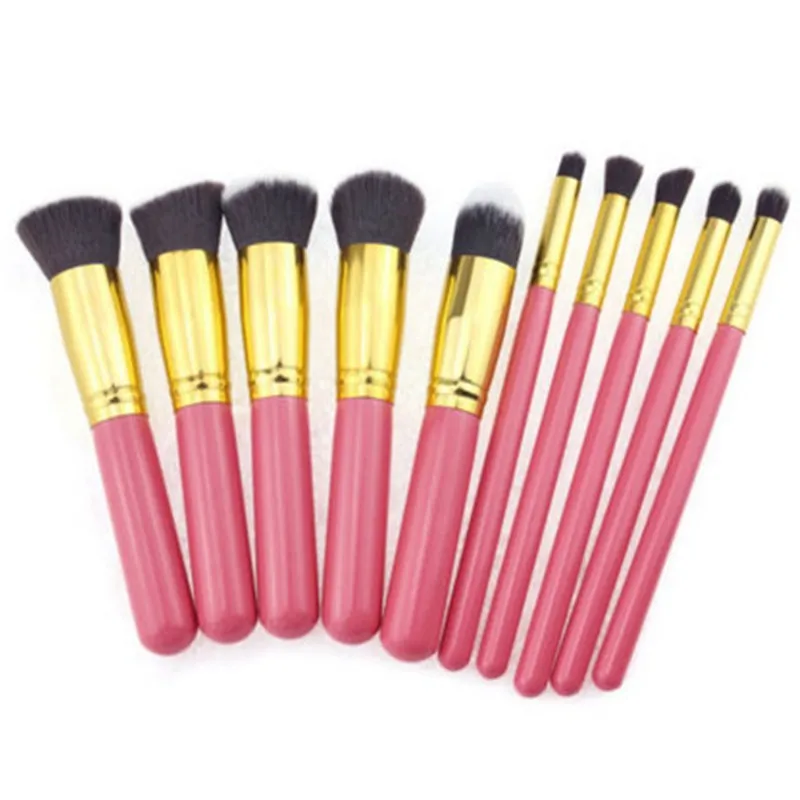 ROMANTC BEAR Makeup Brushes set Portable High Level Brush tools 6 colors available 100sets/lot DHL Free BR001