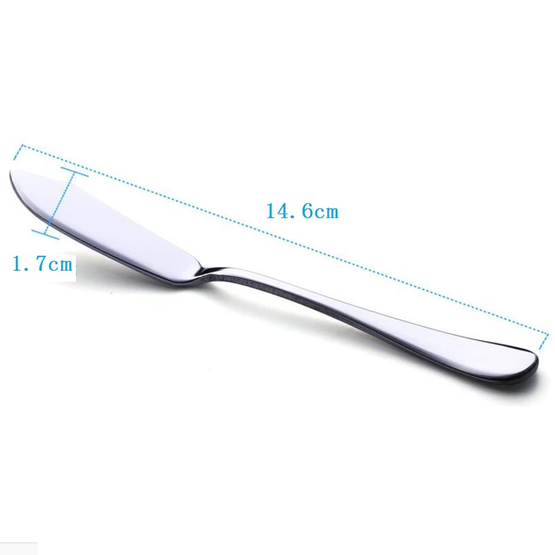 300pcs/lot Stainless steel Utensil Cutlery Butter Knife Cheese Dessert Jam Spreader Breakfast Tool