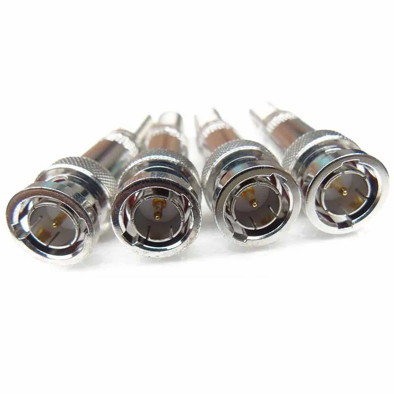 High quality 20pcs/lot Twist Spring CCTV BNC Male Coaxial RG59 Connector Plug for CCTV Camera