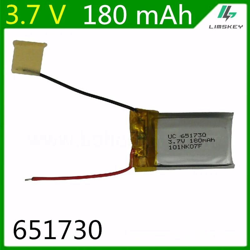 3.7V 180mAH Lipo Battery For Syma S107G S109G S111G MJXRC X900 X901 Remote Control Helicopter 3.7 V 180 mAH 651730