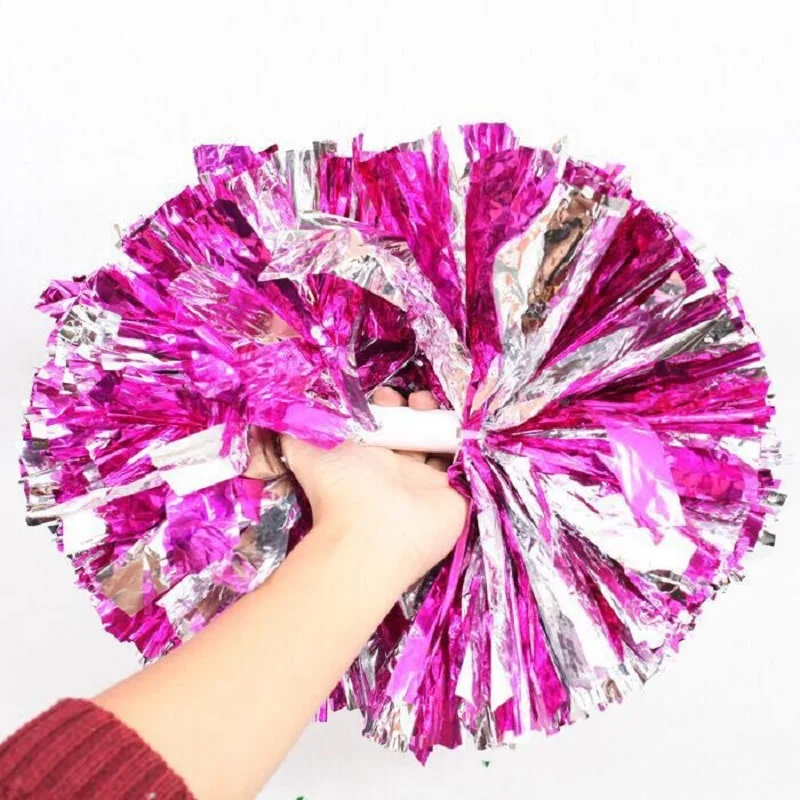 Game Cheerleader Cheerleading Pom Poms Cheerleading Pompoms Cheer Pom Majorettes Hand Flower Aerobics Balls Sports Items For 2pc