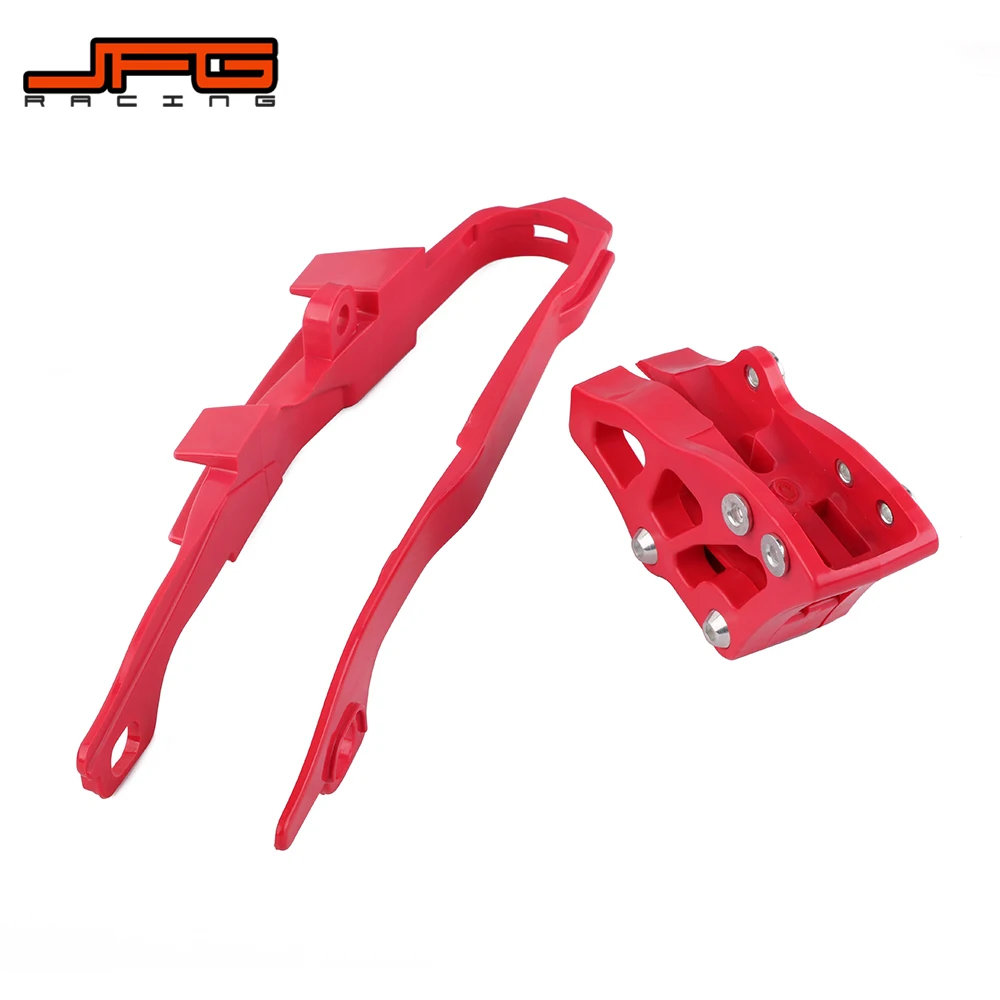 Protector deslizante de cadena roja para motocicleta, Protector deslizante basculante para HONDA CR125R CR250R CRF250R CRF450R CRF250X CRF450X