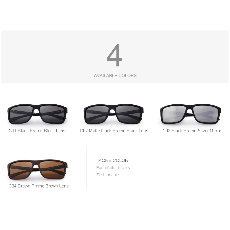MERRYS DESIGN Men Polarized Sunglasses Fashion Male Eyewear 100% UV Protection S8225