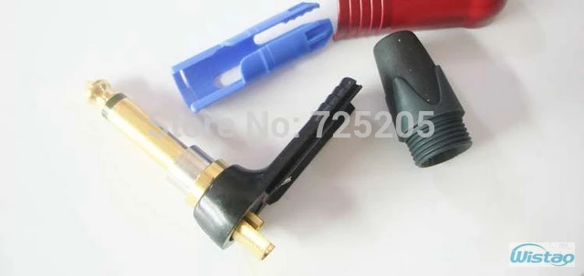 SilentPlug 6.35mm 1/4 Guitar Plug NP2X-AU-SILENT NEUTRIK Switzerland Die-casting Casing Right Angle Red Audio DIY Free Shipping