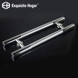 Stainless Steel Door Handle Pull Push for Wood Glass Exterior Interior Use - Front Entry Cabinet Furniture