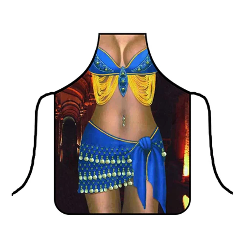 Funny Apron Decoration Muscle man Apron for Sanitary Cleaning Women Men Dinner Party Cooking Apron Kitchen Accessories CWQ270