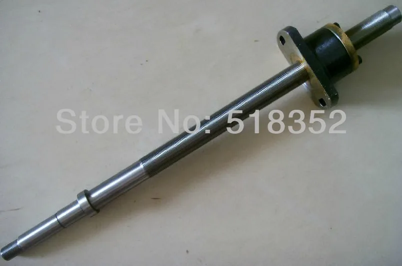 L375mm Screw Rod with Feed Screw Nut  M18x 1mm Tooth Pitch Used for Taizhou Changde  Sanxing and Other Wire EDM Machines