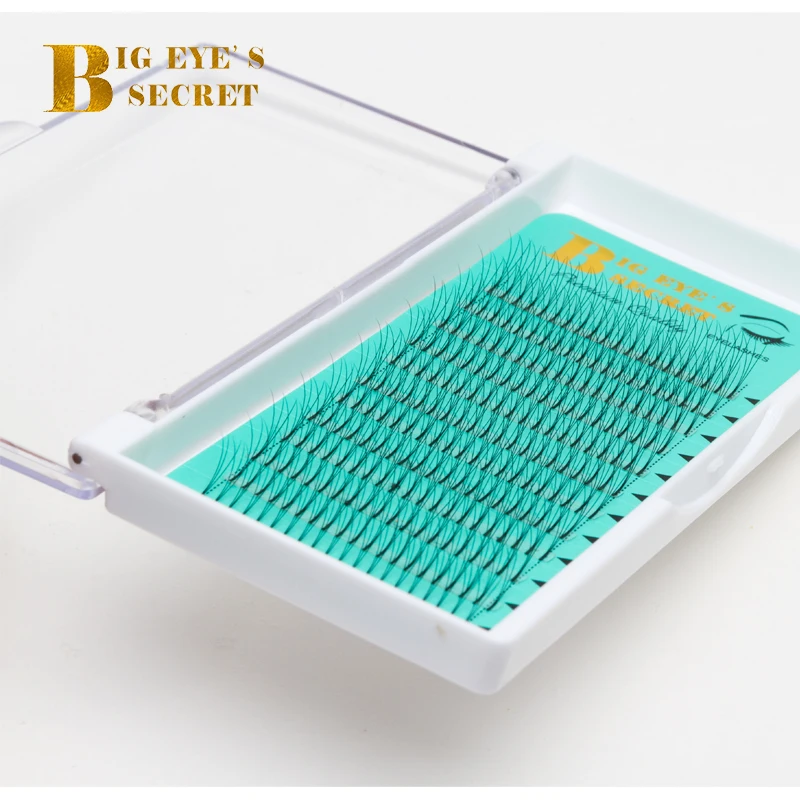 Big eye's secret 5 trays 4D Lashes Natural Long Premade fans 4d lashes 0.07&0.10mm C&D curl Russian Volume Pre Made Eyelashes