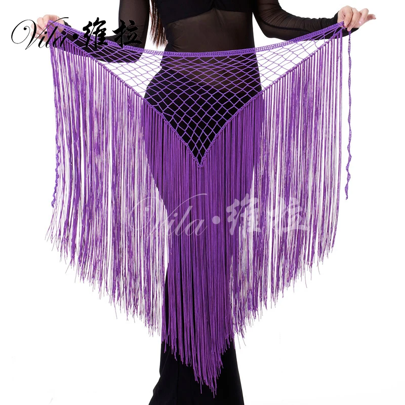 New Tassel belly dance costumes senior sexy long tassel belly dance belt for women belly dance hip scarf accessories